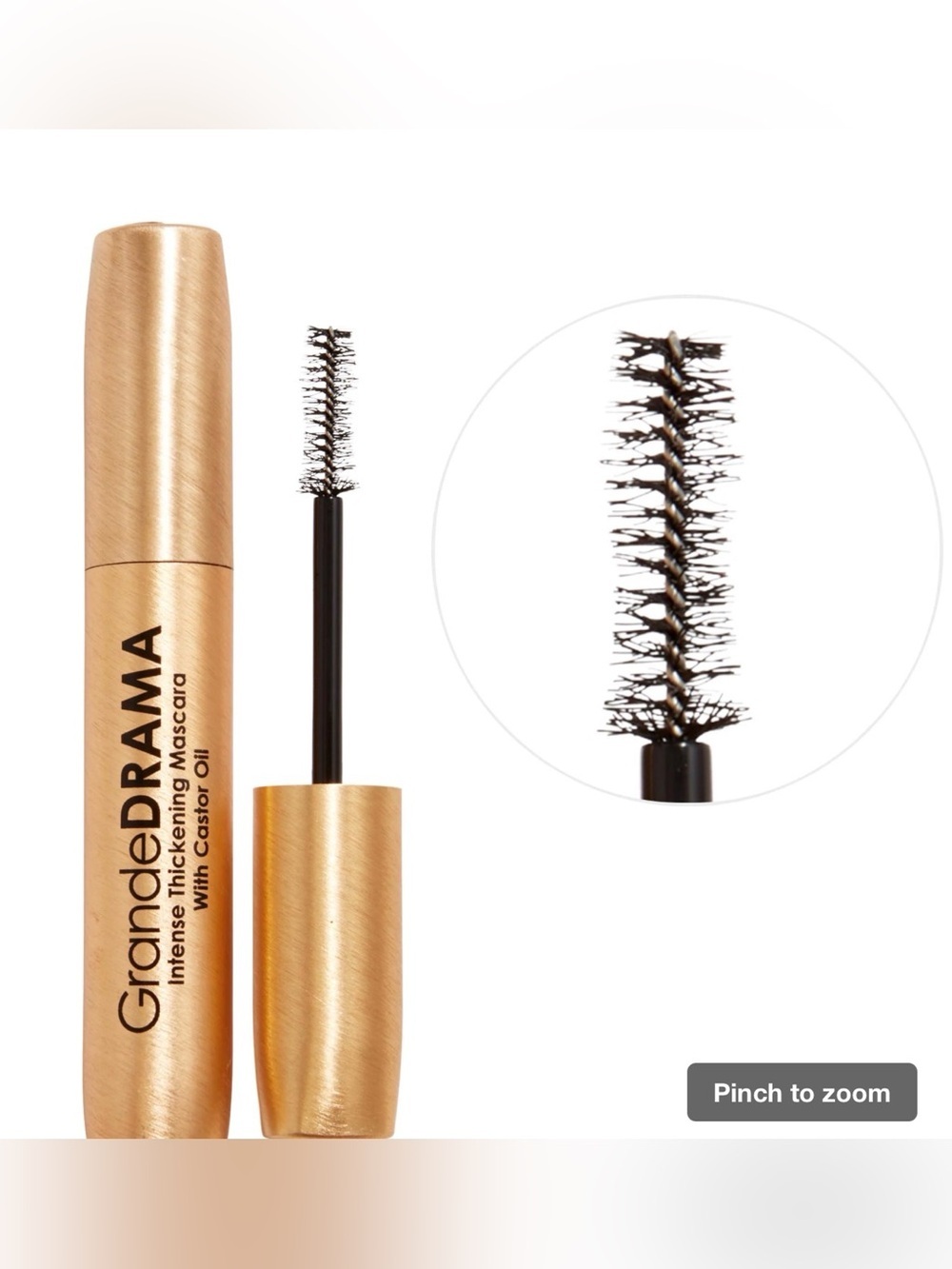 Grande Cosmetics GrandeDRAMA Intense Thickening Black Mascara NIB Sealed
